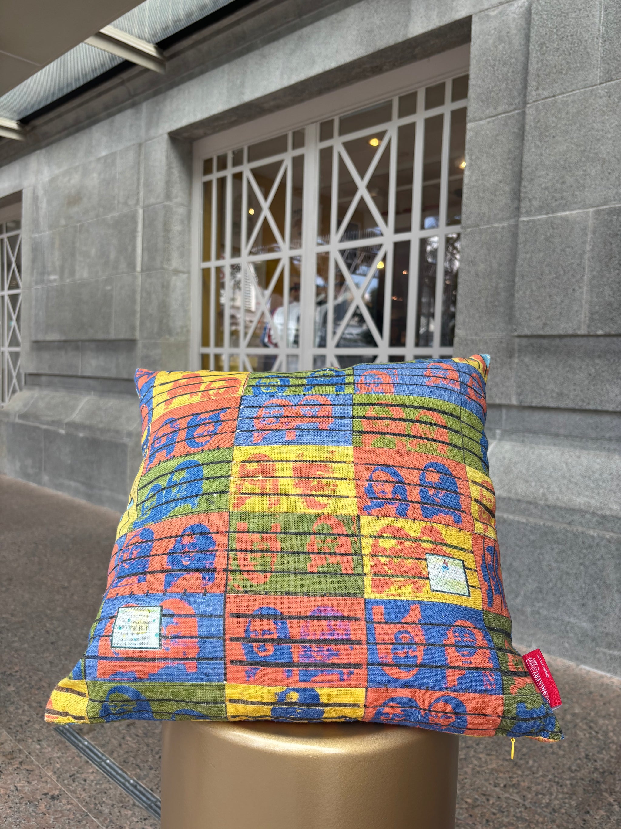 SEE ME SEE YOU DETAIL OF HOW TO EXPLAIN ART TO A BANGKOK COCK APINAN POSHYANANDACUSHION COVER LINEN