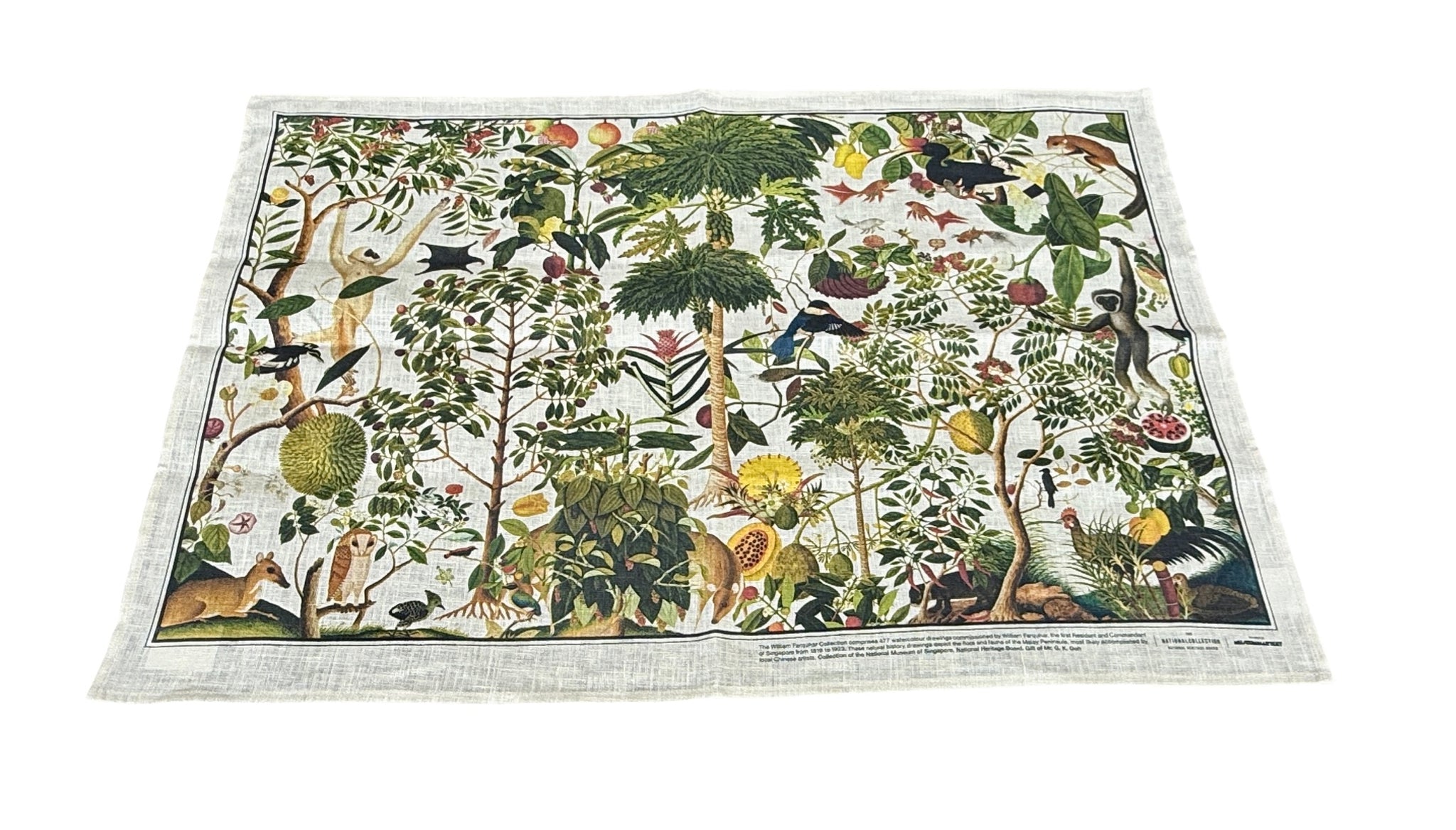 NATIONAL COLLECTION X MUSEUM MARTKET WILLIAM FARQUHAR TEA TOWEL