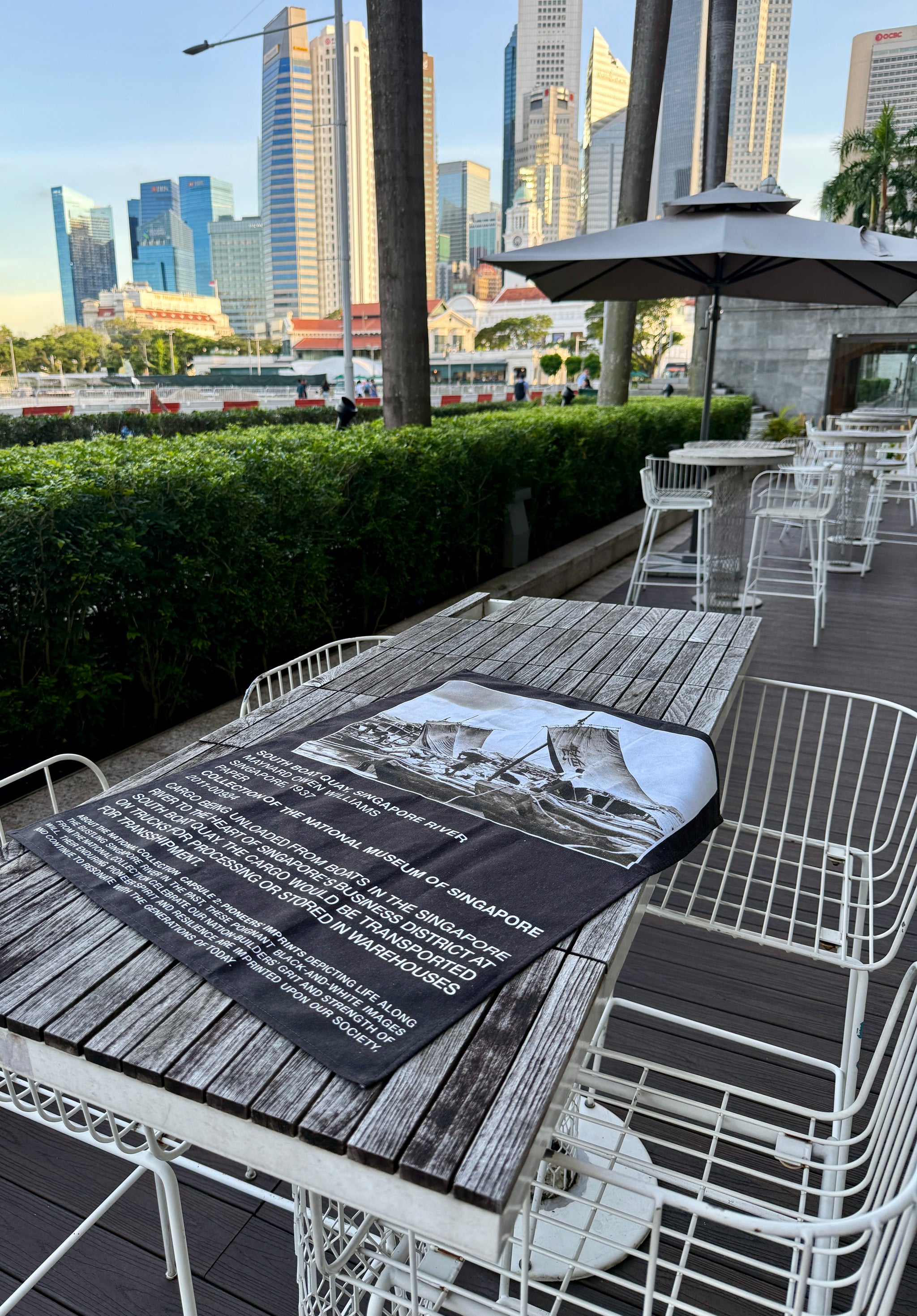 SOUTH BOAT QUAY COTTON TEA TOWEL