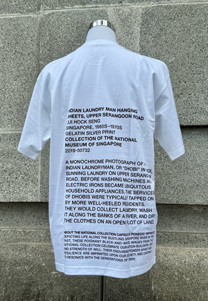 INDIAN LAUNDRY MAN HANGING SHEETS Oversized TEE