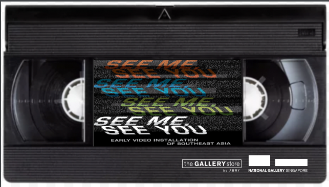 SEE ME SEE YOU VHS TAPE DESIGN STICKER