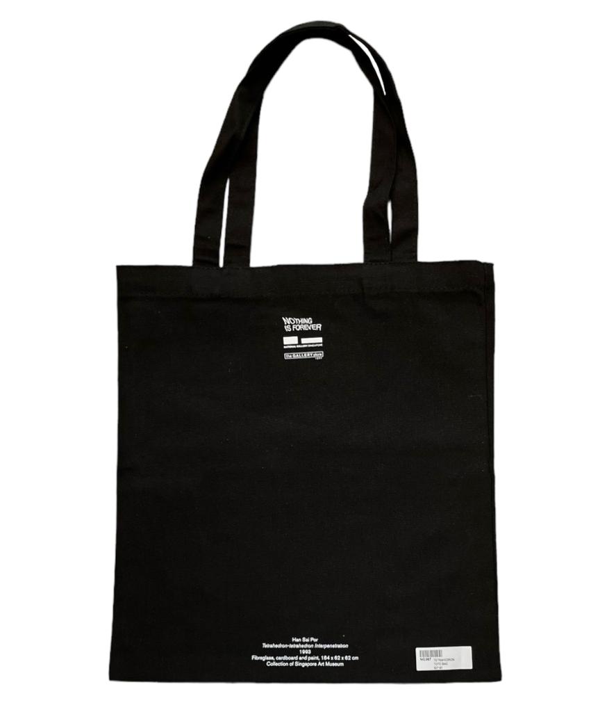 HAN SAI POR TETRAHEDRON-TETRAHEDRON INTERPENETRATION TOTE BAG (NOTHING IS FOREVER)