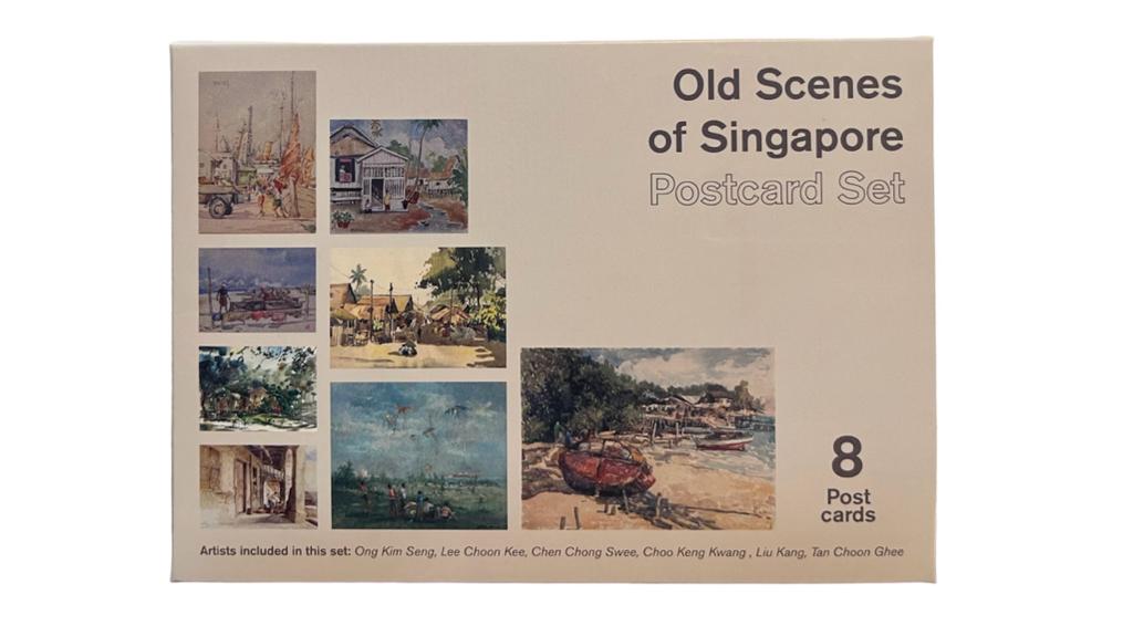OLD SCENES OF SINGAPORE POSTCARDS SET (8 PIECES) SG ARTISTS