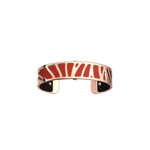 LES GEORGETTES BY ALTESSE Perroquet Bracelet 14mm, Rose Gold Finishing - Black Glitter / Red - ABRY Global