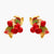 LES NÉRÉIDES CHERRIES AND LEAVES POST EARRINGS - ABRY Global