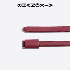 SHANG XIA Ladies Butterfly Leather Belt (Shang Xia Red)
