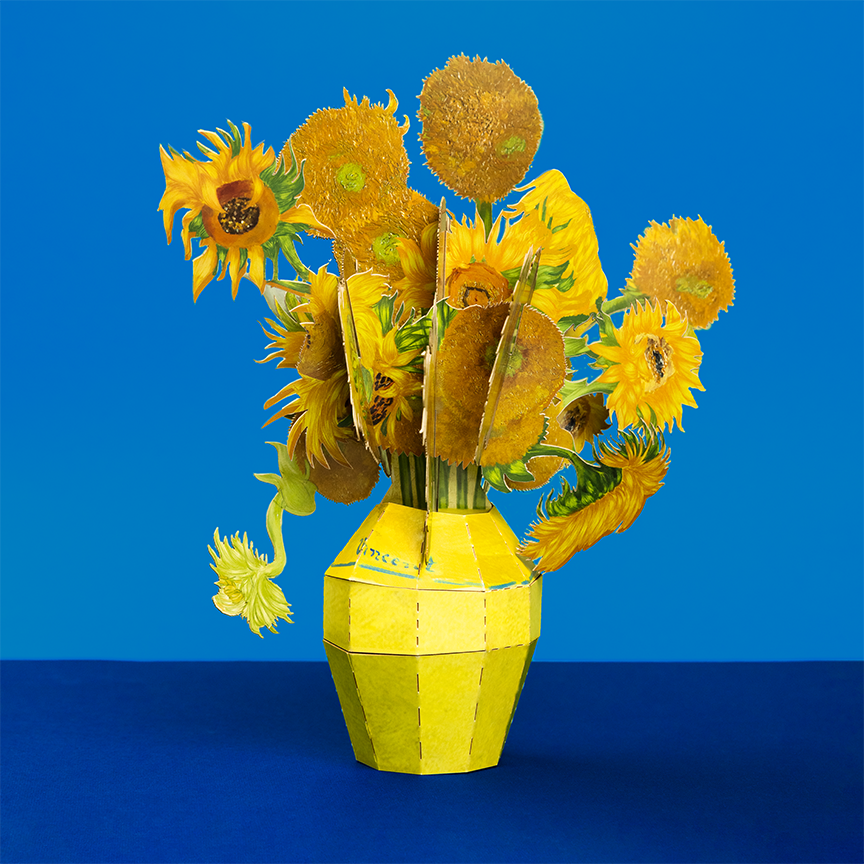 VINCENT VAN GOGH SUNFLOWERS PAPER BOUQUET