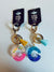 ALPHABET KEYCHAIN WITH LEATHER TASSEL