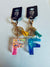 ALPHABET KEYCHAIN WITH LEATHER TASSEL