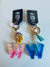 ALPHABET KEYCHAIN WITH LEATHER TASSEL