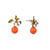 Orange and orange blossom  earrings