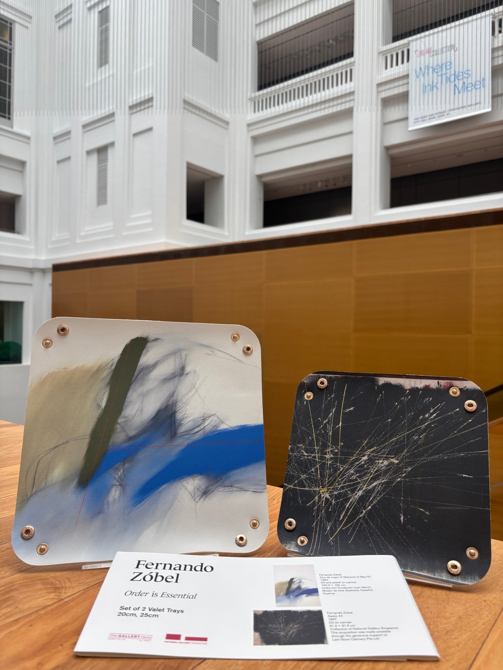 DOS DE MAYO IV 1984 & SAETA 44 SET OF 2 VALET TRAYS