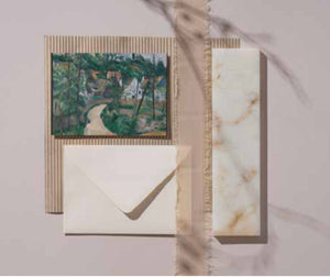 Cézanne Postcard with Envelope Turn in The Road