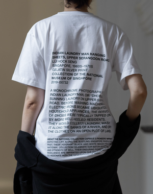 INDIAN LAUNDRY MAN HANGING SHEETS OVERSIZED TEE