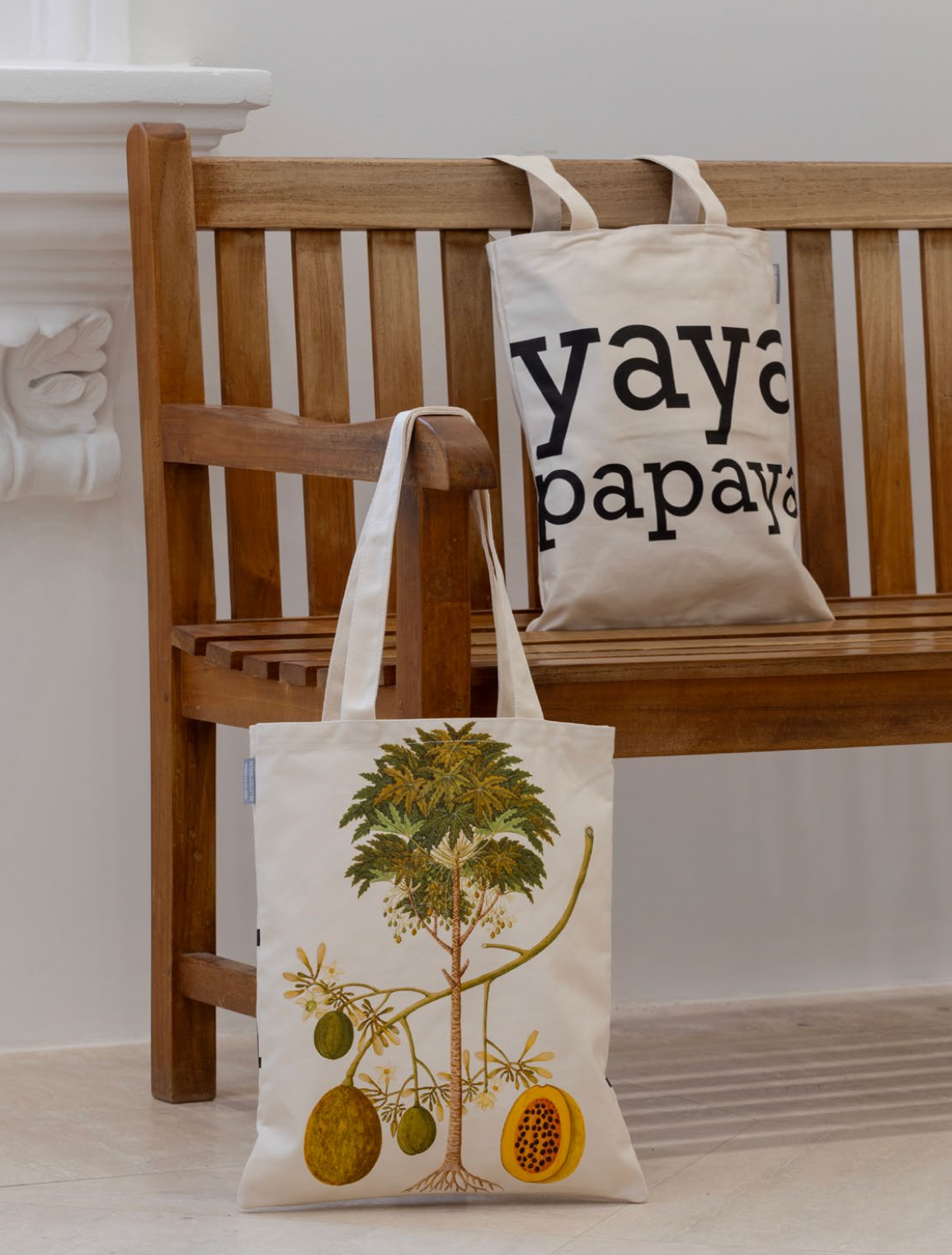 NATIONAL COLLECTION X MUSEUM MARTKET KALEIDOSCOPIC NATURE TOTE BAGS