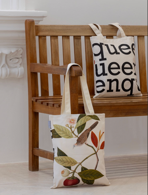NATIONAL COLLECTION X MUSEUM MARTKET KALEIDOSCOPIC NATURE TOTE BAGS