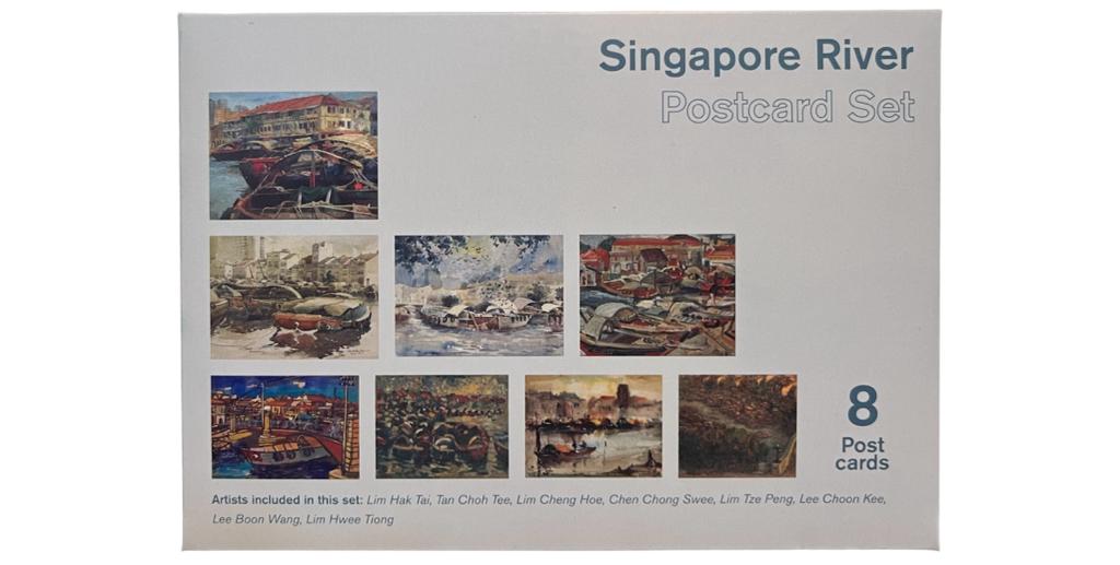 SINGAPORE RIVER POSTCARDS SET (8 PIECES) SG ARTISTS
