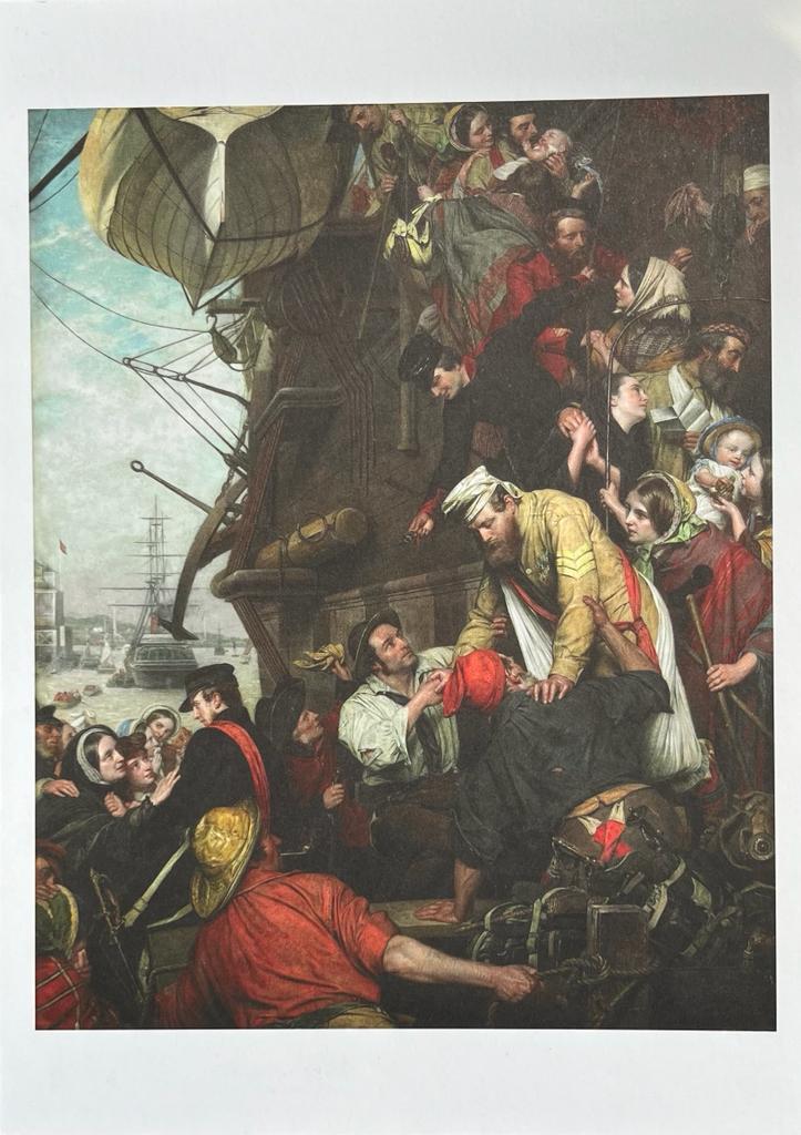 NG TATE POSTCARD- HOME AGAIN, 1858