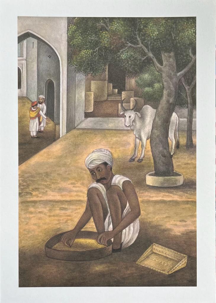 NG TATE POSTCARD- A CORN-SIFTER