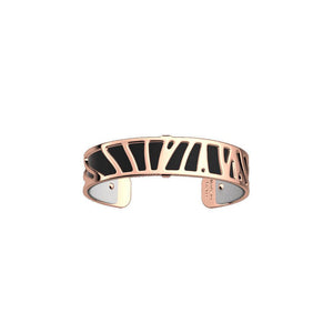 LES GEORGETTES BY ALTESSE Perroquet Bracelet 14mm, Rose Gold Finishing - Black / White - ABRY Global