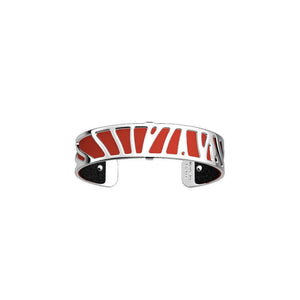 LES GEORGETTES BY ALTESSE Perroquet Bracelet 14mm, Silver Finishing - Black Glitter / Red - ABRY Global