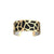 LES GEORGETTES BY ALTESSE Girafe Bracelet 25mm, Gold Finishing - Black / White - ABRY Global