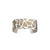 LES GEORGETTES BY ALTESSE Girafe Bracelet 25mm, Silver Finishing - Cream / Gold Glitter - ABRY Global