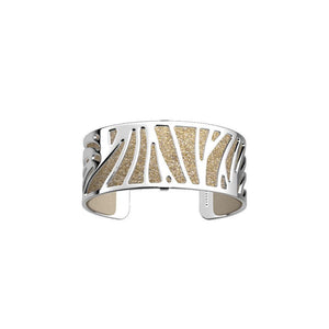 LES GEORGETTES BY ALTESSE Perroquet Bracelet 25mm, Silver Finishing - Cream / Gold Glitter - ABRY Global
