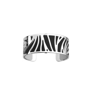 LES GEORGETTES BY ALTESSE Perroquet Bracelet 25mm, Silver Finishing - Black / White - ABRY Global