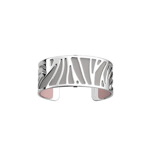 LES GEORGETTES BY ALTESSE Perroquet Bracelet 25mm, Silver Finishing - Light Grey / Light Pink - ABRY Global