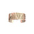 LES GEORGETTES BY ALTESSE Perroquet Bracelet 25mm, Rose Gold Finishing - Cream / Gold Glitter - ABRY Global