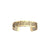 LES GEORGETTES BY ALTESSE Nenuphar Bracelet 14mm, Gold Finishing - Cream / Gold Glitter - ABRY Global