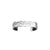 LES GEORGETTES BY ALTESSE Nenuphar Bracelet 14mm, Silver Finishing - Black / White - ABRY Global