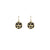 LES GEORGETTES BY ALTESSE Girafe Sleeper Earrings 16mm, Gold Finishing - Black / White - ABRY Global