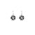 LES GEORGETTES BY ALTESSE Nenuphar Sleeper Earrings 16mm, Silver Finishing - Black / White - ABRY Global