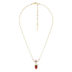 LES NÉRÉIDES Small Strawberries And White Flowers Necklace - ABRY Global