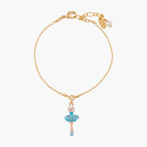 LES NÉRÉIDES Mini Ballerina And Aquamarine Crystals Tutu Chain Bracelet - ABRY Global