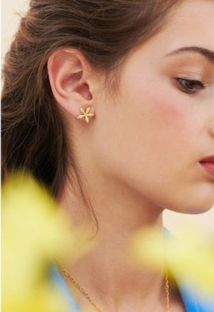 Star Jasmine Asymmetrical Earrings