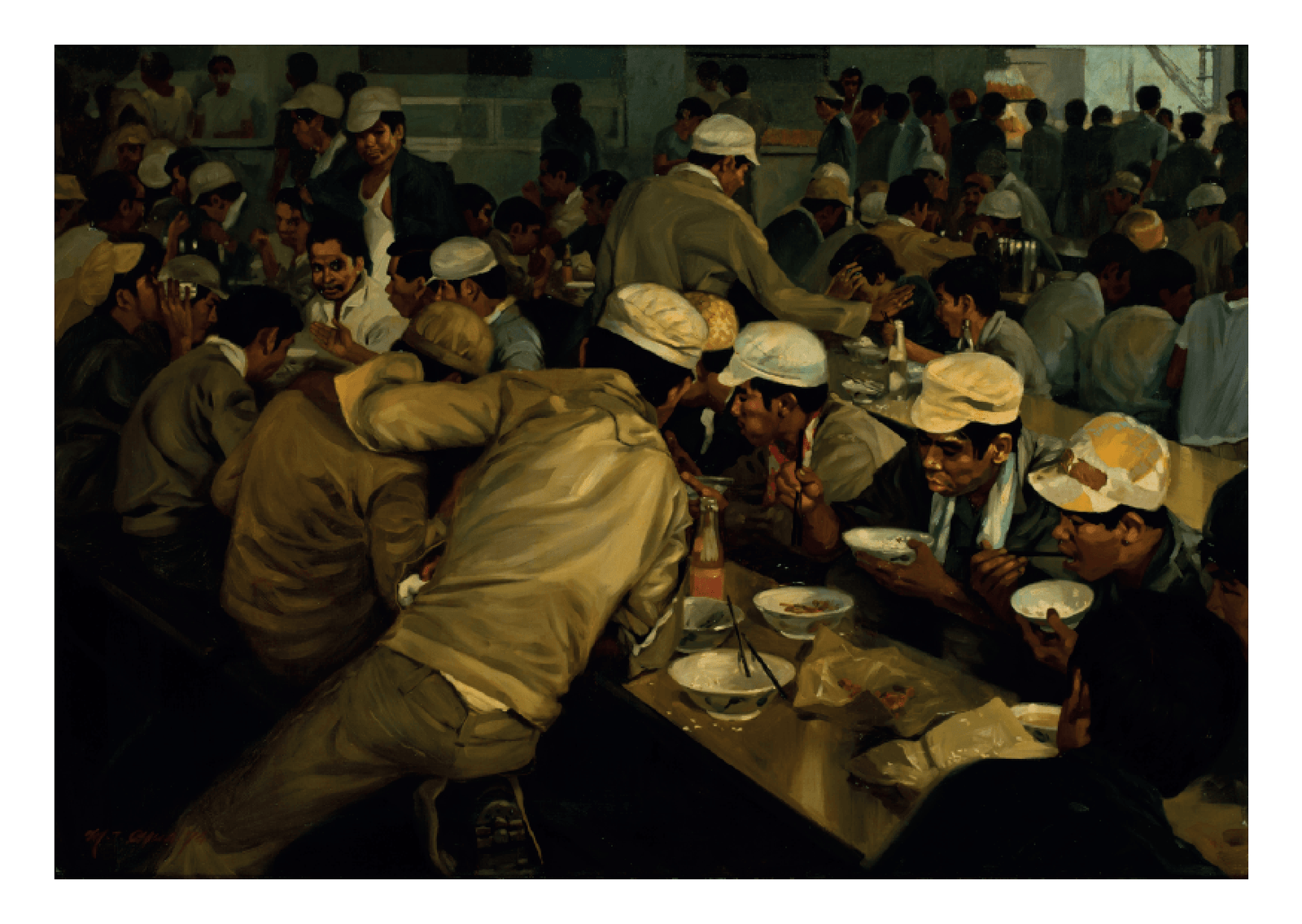 CHUA MIA TEE WORKERS IN A CANTEEN POSTCARD - ABRY Global