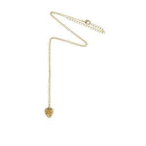 Pine Cone Necklace Gold Plated - ABRY Global