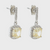 BUCKLEY LONDON The Carat Collection - Canary Cushion Drop Earrings