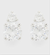 BUCKLEY LONDON The Carat Collection - Clear Round Double Drop Earrings