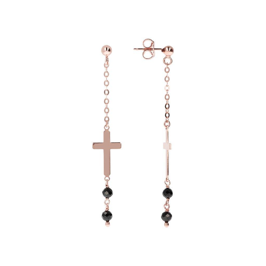 Cross Dangle Hoop Earrings – J&CO Jewellery