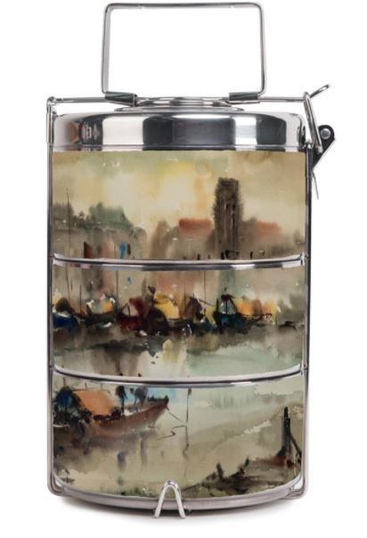 LIM CHENG HOE SINGAPORE RIVER TIFFIN WITH BOX