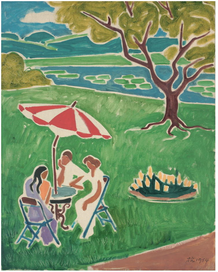 PICNIC POSTCARD LIU KANG