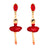 LES NÉRÉIDES Red Ballerina Stud Earrings - ABRY Global