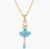LES NÉRÉIDES Mini Ballerina And Aquamarine Crystals Tutu Necklace - ABRY Global