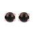 BRONZALLURE Round Faceted Stone Earrings - ABRY Global