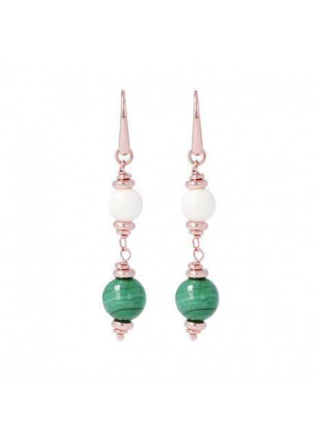 BRONZALLURE Malachite Drop Earrings - ABRY Global