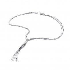David Deyong Sterling Silver Box Chain Spring Necklace - ABRY Global